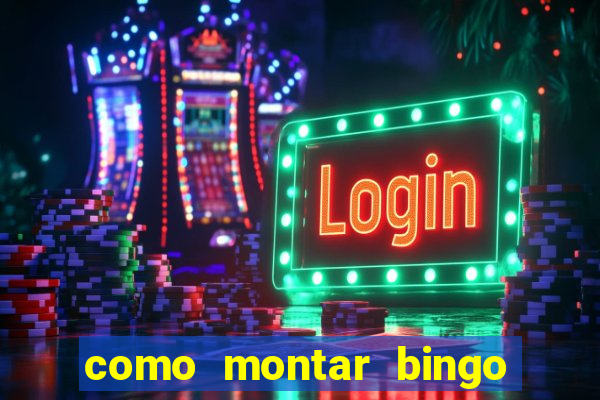 como montar bingo brinquedos toia